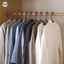 ikea style / Móc Treo Quần Áo Bằng Nhựa Màu Trắng / Đen Chống Trượt / Siêu Tiết Kiệm