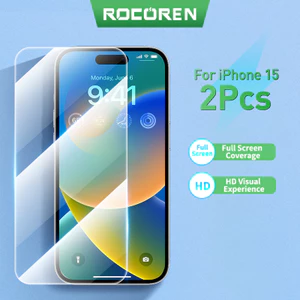 Set 2 Kính Cường Lực Bảo Vệ Màn Hình Điện Thoại iphone 15 pro max 15 plus ultra 2023