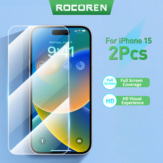 Set 2 Kính Cường Lực Bảo Vệ Màn Hình Điện Thoại iphone 15 pro max 15 plus ultra 2023