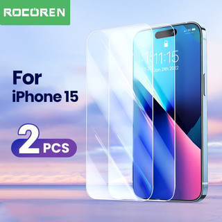 Set 2 Kính Cường Lực Bảo Vệ Màn Hình Điện Thoại iphone 15 pro max 15 plus ultra 2023