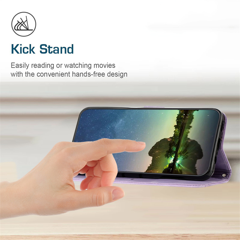 Vỏ Cho Tecno Pova Neo 2 3 5 4 Pro Sang Trọng Da PU Flip Stand Ví Đựng Khe Cắm Thẻ Bao