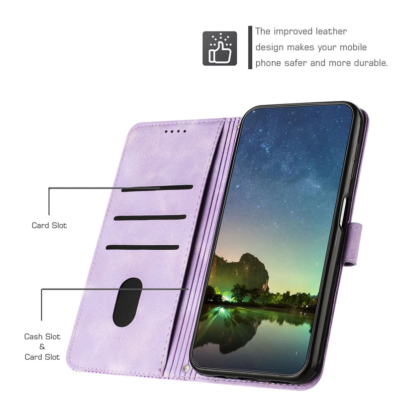 Vỏ Cho Tecno Pova Neo 2 3 5 4 Pro Sang Trọng Da PU Flip Stand Ví Đựng Khe Cắm Thẻ Bao