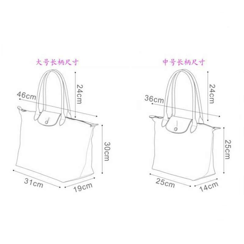 Pháp Chiến Tranh Ngựa Da Nữ Tay Cầm Dài Túi Đeo Vai Đơn Chống Thấm Nước nylon Du Lịch Bánh Bao Túi Vừa Và Lớn Túi Tote