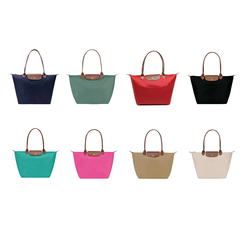 Pháp Chiến Tranh Ngựa Da Nữ Tay Cầm Dài Túi Đeo Vai Đơn Chống Thấm Nước nylon Du Lịch Bánh Bao Túi Vừa Và Lớn Túi Tote