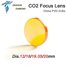 DragonDiamond Co2 Thấu Kính Tiêu Cự Pvc znse Đường Kính 12 / 18 / 19.05 / 20 mm fl38.1 / 50.8 / 63.5 / 76.2 / 101.6 mm Cho Máy Khắc laser