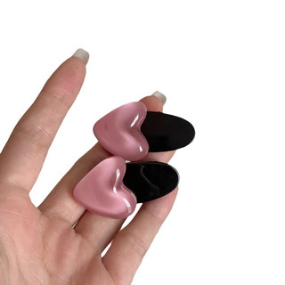 Kẹp Tóc Hình Trái Tim Màu Hồng Dễ Thương Cho Nữ