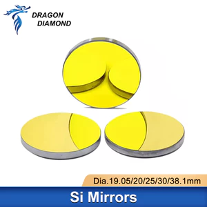 DRAGON DIAMOND Bộ 3 Kính Phản Quang co2 laser si Mạ Vàng Kim Đường Kính Tiêu Chuẩn dia.19 20 25 30mm