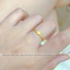 Nhẫn titan cao cấp không gỉ mạ vàng 24k mặt hình trái tim thiết kế nhiều khía lấp lánh xinh xắn dành cho nữ