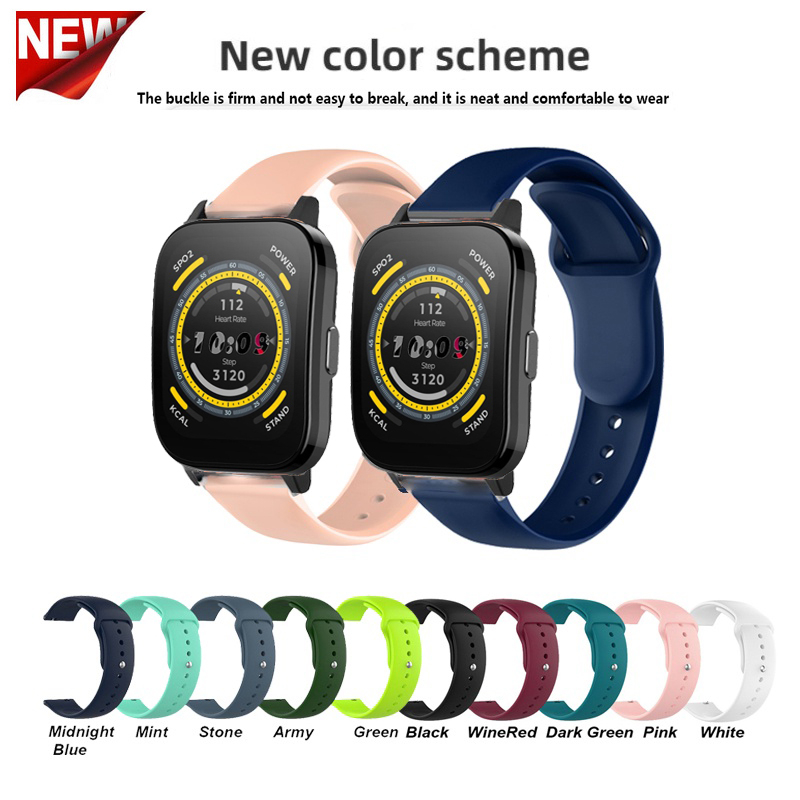 Kwmobile 2x Cinturino In TPU Silicone Per Amazfit Bip 6 / Bip 5 Unity/Bip 5 / GTS 3 - Regolabile 14-22 Cm (Nero)