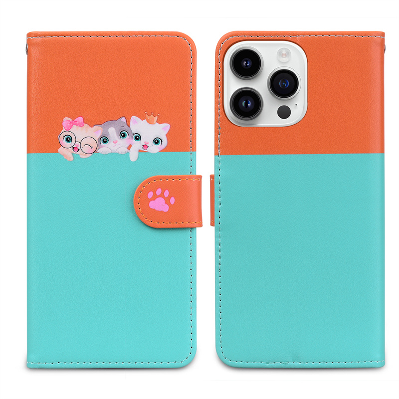 Dành Cho Iphone 11 Pro Max Hoạt Hình Sang Trọng Dễ Thương Flip Case Da PU Bỏ Túi Đựng Thẻ Vỏ Điện Thoại