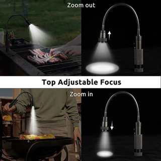 Đèn Pin LED Cổ Ngỗng Linh Hoạt Siêu Sáng Kèm Đế Nam Châm Có Thể Điều Chỉnh Hỗ Trợ Nướng BBQ