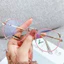 【COD 】Mắt kính chống bức xạ 0°~ - 6.00° độ Hình Tai Mèo Dễ Thương Cho Nữ JS1003