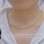 Dây chuyền trơn làm bằng titan cao cấp không gỉ mạ vàng 24k thiết kế nhiều kiểu dáng thời trang trẻ trung dành cho nữ