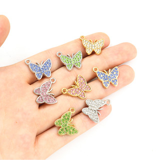 Bộ 10 Mặt Vòng cổ Hợp Kim Hình Bướm Nhiều Màu Sắc