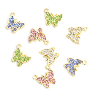 Bộ 10 Mặt Vòng cổ Hợp Kim Hình Bướm Nhiều Màu Sắc
