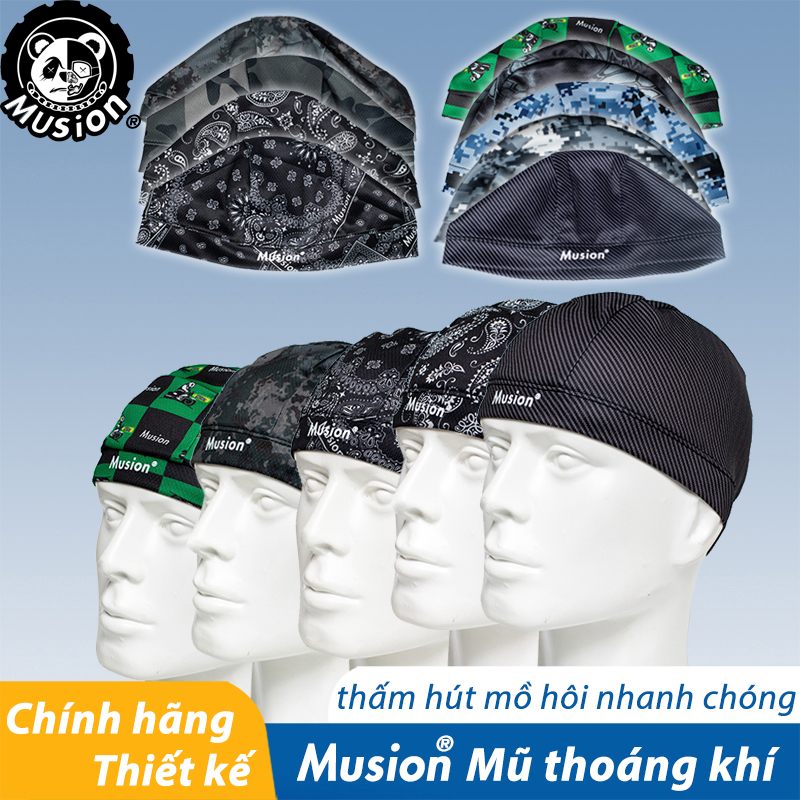 Mũ lót mũ bảo hiểm Musion thấm hút mồ hôi co giãn tốt phong cách thể thao ngoài trời
