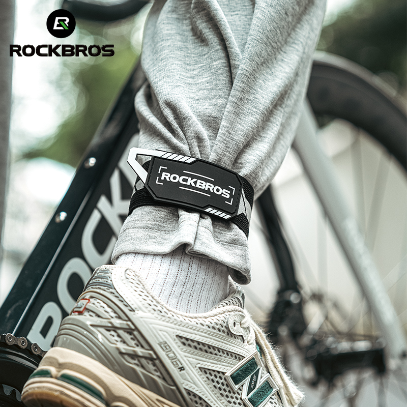 ROCKBROS Xe Đạp Bind Quần Ban Nhạc Kẹp Đi Xe Đạp Ngoài Trời Mắt Cá Chân Bind Băng Quần Thể Thao Quần Ban Nhạc Kẹp Dây Đeo