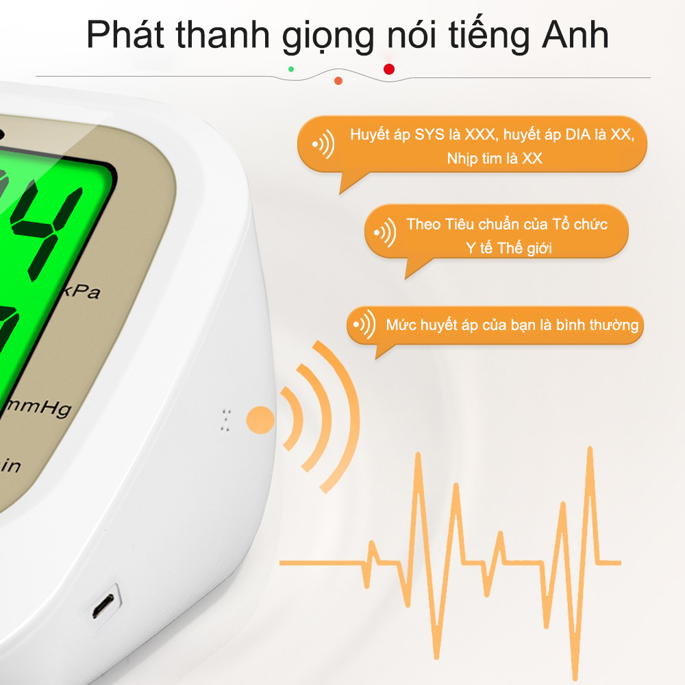 Ảnh Cofoe Máy Đo Huyết Áp Y Tế Qua Cánh Tay Dành Cho Gia Đình Có Âm Báo Và Độ Chính Xác Cao 3