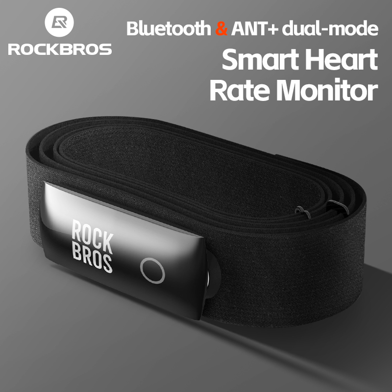 ROCKBROS Sạc Nhịp Tim Chạy Xe Đạp Chế Độ Kép IPX7 Thể Thao Theo Dõi Nhịp Tim Khỏe Mạnh ANT + Bluetooth Strava Magenet Sạc