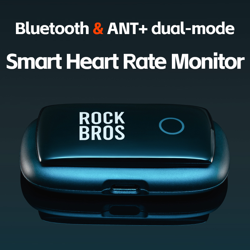 ROCKBROS Sạc Nhịp Tim Chạy Xe Đạp Chế Độ Kép IPX7 Thể Thao Theo Dõi Nhịp Tim Khỏe Mạnh ANT + Bluetooth Strava Magenet Sạc