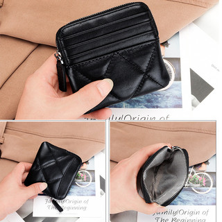Ví Da Cừu mini Đựng Thẻ Thời Trang Dành Cho Nữ