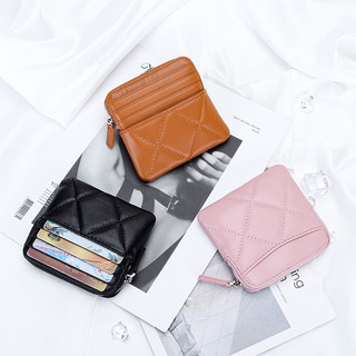 Ví Da Cừu mini Đựng Thẻ Thời Trang Dành Cho Nữ