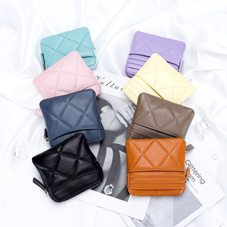 Ví Da Cừu mini Đựng Thẻ Thời Trang Dành Cho Nữ