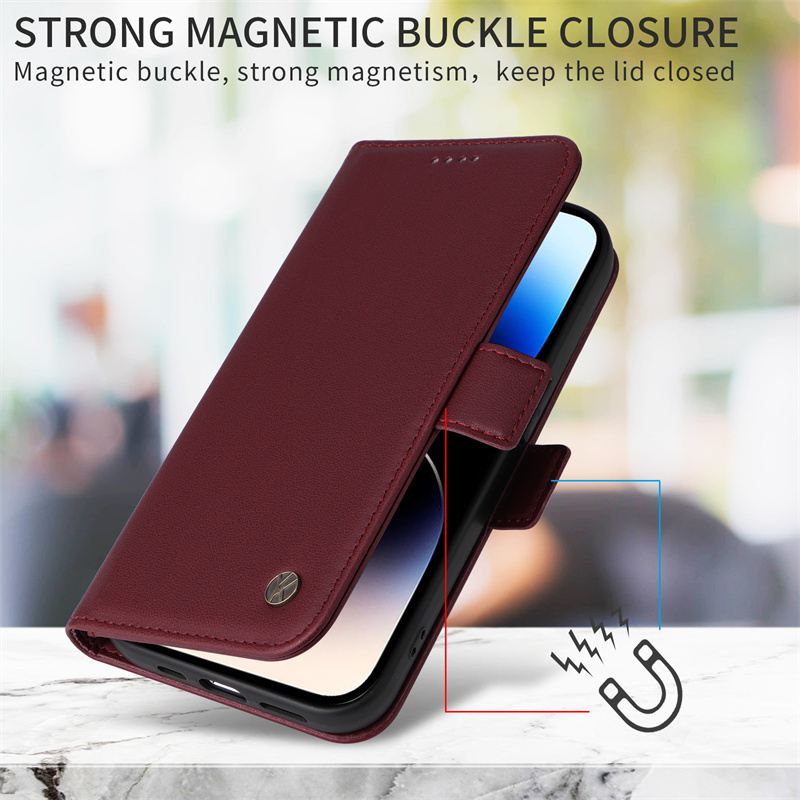 Dành Cho iPhone 11 12 Mini Pro Max Ví Da Lật Có Thẻ Tín Dụng Bao Chân Đế