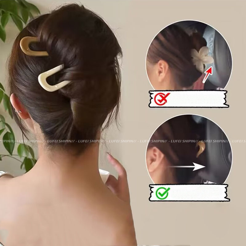 Kẹp Tóc Hình Chữ U Cao Cấp Phong Cách Mới, Đơn Giản