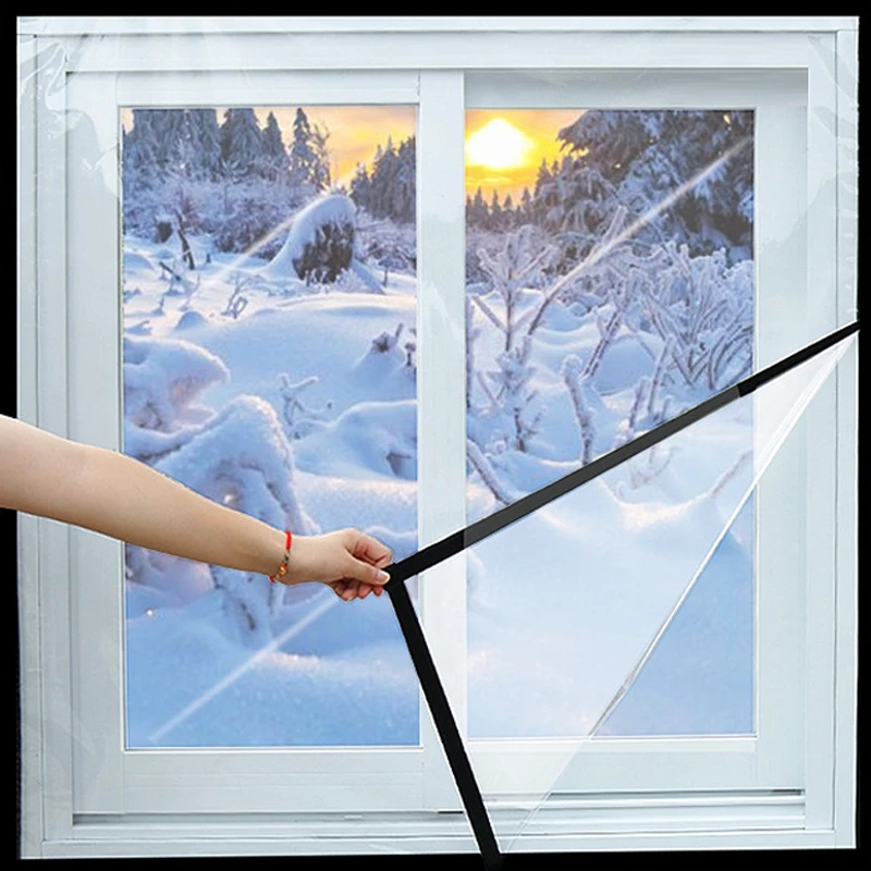 Miếng Dán Cửa Sổ Bằng Nhựa Trong Suốt Cách Nhiệt Chống Lạnh Tiện Dụng