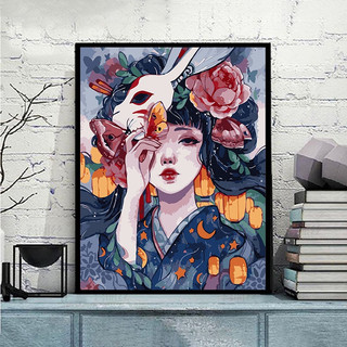 MOZI ✨tranh tô màu theo số 40cm * 50cm nhân vật hoạt hình tranh sơn dầu số  tranh số hóa gam tranh sơn dầu số hoá sơn acrylic  Sơn kỹ thuật số Tranh tô số hoá Tranh Sơn Dầu Kỹ Thuật Số Tự Tô Màu Sáng Tạo Cho Bé