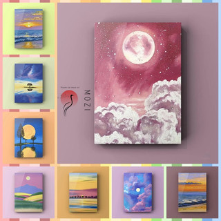 MOZI ✨Tranh Sơn Dầu Acrylic Phong Cảnh Mới diy tranh sơn dầu số hoá tranh tô màu theo số theo yêu cầu tranh tô màu theo số tranh số hóa sơn acrylic  tranh số hoá phong cảnh