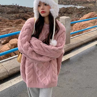 Áo Len Dài Tay Màu Tím Thiết Kế Mới Thời Trang Dành Cho Mùa Thu Đông áo len dài tay form rộng áo sweater áo mùa đông nữ