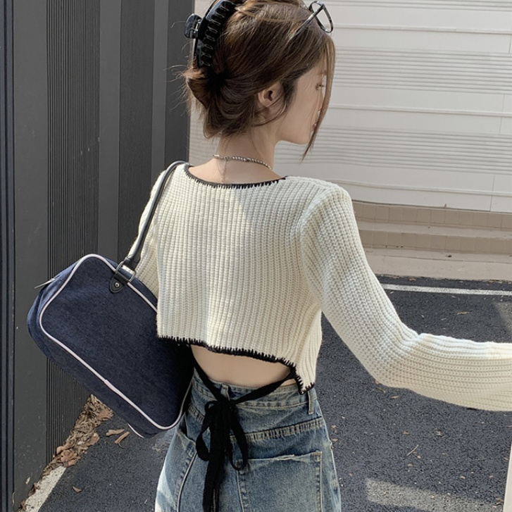 Áo Len Tay Dài Cổ Tròn Phong Cách Mới áo len nữ ôm body áo len croptop áo sweater