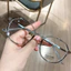 Mắt kính cận nam nữ 1.0 - 3.50 độ, gọng phẳng chống ánh sáng xanh, phong cách Hàn Quốc 078, thấu kính cắt được