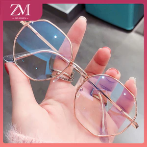 【COD 】Mắt kính chống bức xạ -1.00°~ - 6.00° độ dành cho nam và nữ mắt kính tròn gọng kín 1012