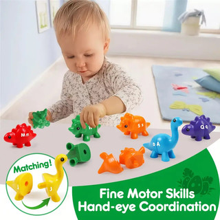 Đồ Chơi Động Cơ Một Mặt Phù Hợp Với Chữ Cái, Trò Chơi Học Tập abc Khủng Long Phù Hợp Với Bé Trai Và Bé Gái Mầm Non montessori