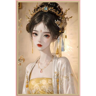 MOZI✨Một cô gái may măn 40*50CM tranh tô màu theo số nhân vật hoạt hình tranh sơn dầu số  sơn acrylic  sơn theo sốBộ Dụng Cụ Tô Màu Tranh Sơn Dầu Theo Số Tự Làm Kiểu Cổ Điển Dùng Làm Quà Tặng