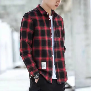 Áo sơ mi nam kẻ sọc phong cách Hàn Quốc dài tay, dáng rộng, phù hợp đi chơi, dạo phố, phong cách hip-hop