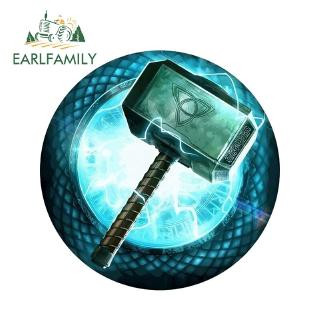 EARLFAMILY 3D Dán Xe Ô Tô Người Sắt Khối Năng Lượng Siêu Anh Hùng Marvel Decal Dán Kính Chắn Gió