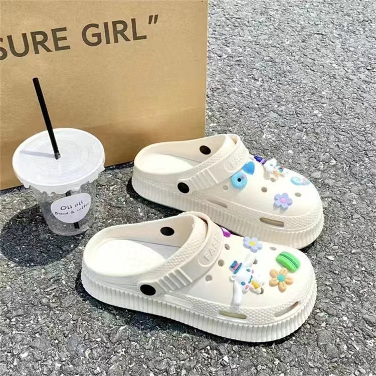 Dễ thương của Con chó quế Mô hình chống trượt và chống được mang ra ngoài trượt thời trang dành cho nữ Đôi dép