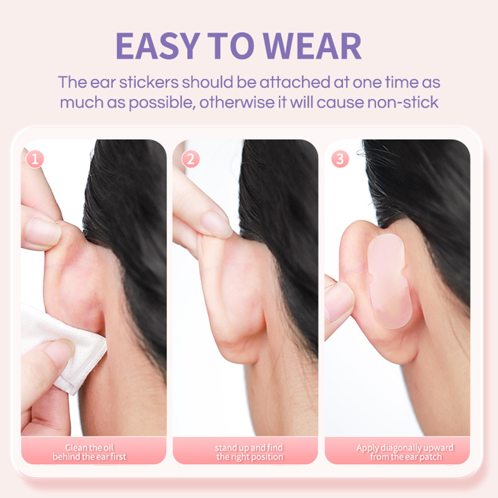 Ảnh Gecomo Set 3 Cặp Miếng Dán Cố Định Tai elf Có Thể Tái Sử Dụng 4