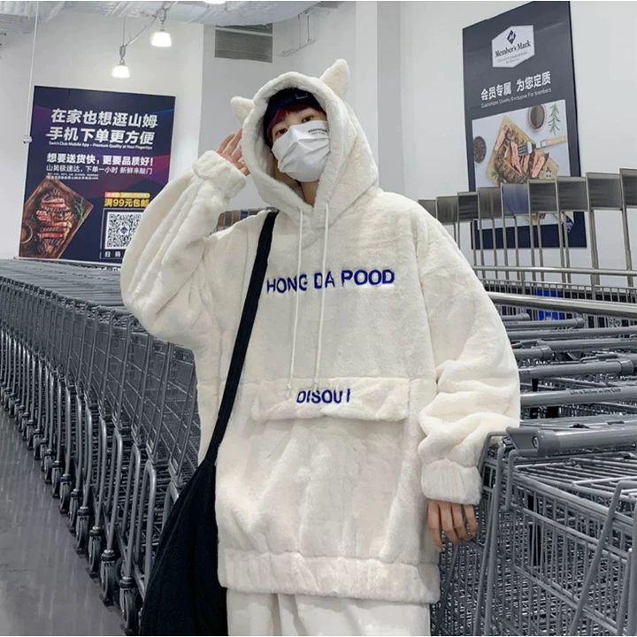 Mới Áo hoodie In Chữ áo hoodie form rộng Phong Cách Hàn Quốc Áo hoodie nam Thời Trang áo hoodie hoạ tiết Nam Nữ