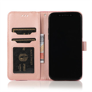 Dành Cho iPhone 14 15 Plus Pro Max Ốp Lưng Da Lấp Lánh Dễ Thương Ví Lật Khe Cắm Thẻ Vỏ Chống Sốc