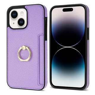 Dành Cho iPhone 15 14 Plus Pro max Da Sang Trọng Cảm Giác Khe Cắm Thẻ Có Thể Điều Chỉnh Vòng Giá Đỡ Họa Tiết Vải Da Chống Sốc Ốp Lưng Điện Thoại