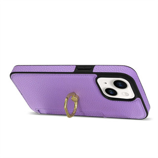 Dành Cho iPhone 15 14 Plus Pro max Da Sang Trọng Cảm Giác Khe Cắm Thẻ Có Thể Điều Chỉnh Vòng Giá Đỡ Họa Tiết Vải Da Chống Sốc Ốp Lưng Điện Thoại