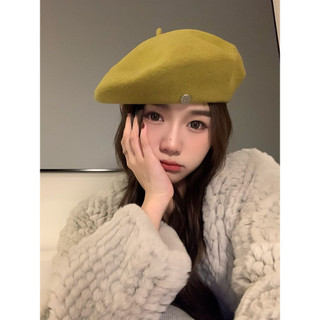Mũ beret Len Phong Cách retro Thời Trang Thu Đông Dành Cho Nữ