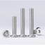 Thép không gỉ 304 Đầu tròn phẳng hình lục giác Ổ cắm vít đầu phẳng lớn Nội thất vát vít Bu lông M5 M6