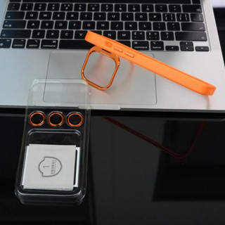 Mới Ốp Điện Thoại Cứng Trong Suốt Chống Rơi Có Miếng Dán Màn Hình Kim Loại Cho iphone 15 pro max 11 12 13 14 pro max