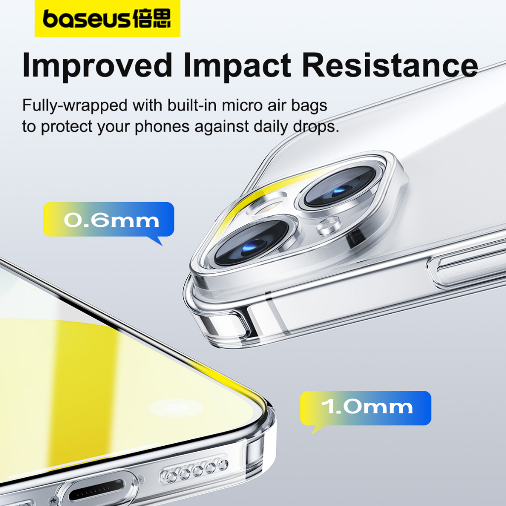 Ảnh Ốp điện thoại Baseus TPU dẻo trong suốt chống sốc bảo vệ camera thích hợp cho iphone 15 promax iphone 15 pro plus 3